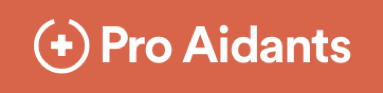 Pro Aidants Logo Orange Hintergrund